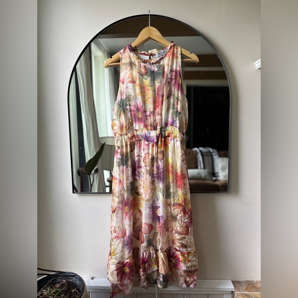 PHILHARMONIE BY GRACE| Italian silk blend dress | size large - Picture 2 of 7